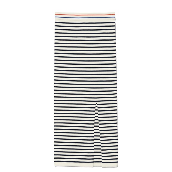Kule Dee Knit Skirt in Navy Stripe SZ XS - Picture 3 of 5